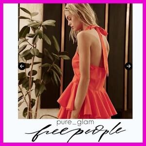 Free People top babydoll halter